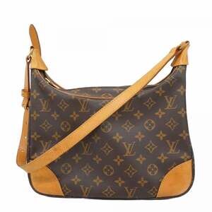 LOUIS VUITTON Brown Monogram Boulogne 30 Shoulder Bag